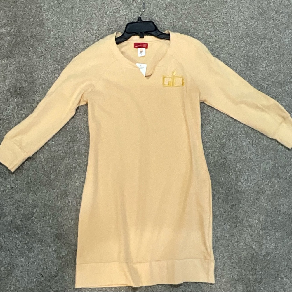 Vintage Khaki Apple Bottoms Long Sleeve Star Trek Dress